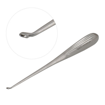 Epstein Curette 8” Hollow Handle Reverse Angle