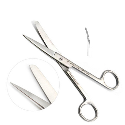 Operating Scissors Sharp Blunt Curved 4 1/2 inch