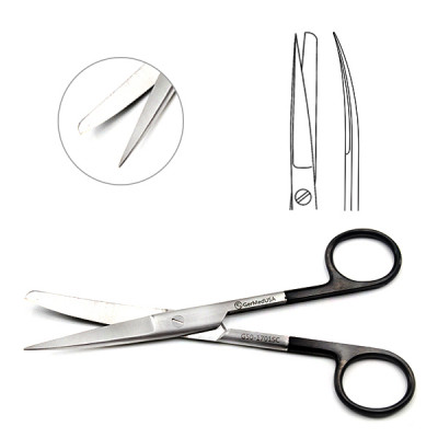 Operating Scissors SuperCut Sharp Blunt Curved 5 1/2 inch