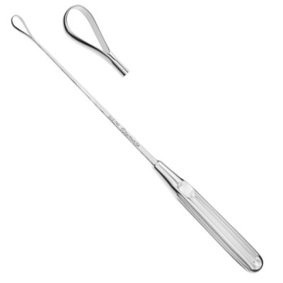 Sims Uterine Biopsy Curette 10 inch Extra Small Sharp Loop Outside Measures 2.5x5mm