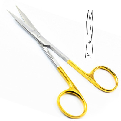 Goldman Fox Scissors Straight 5 inch - Tungsten Carbide