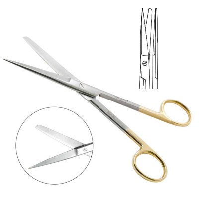 Operating Scissors Sharp Blunt Straight 4 1/2 inch - Tungsten Carbide