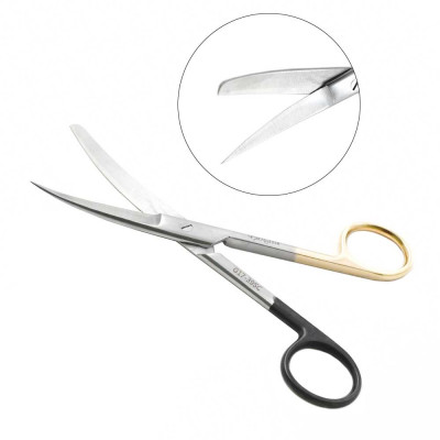 Operating Scissors Sharp Blunt Curved 5 1/2 inch - Super Sharp Tungsten Carbide