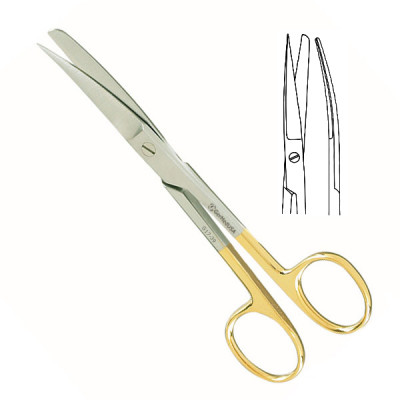 Operating Scissors Sharp Blunt Curved 6 inch - Tungsten Carbide