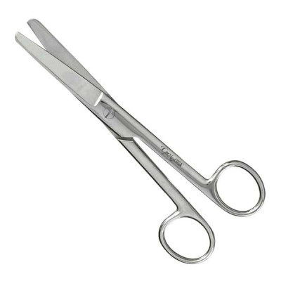 Utility Scissors Straight 6 1/2 inch  Blunt Blunt One Serrated Blade Extra Heavy