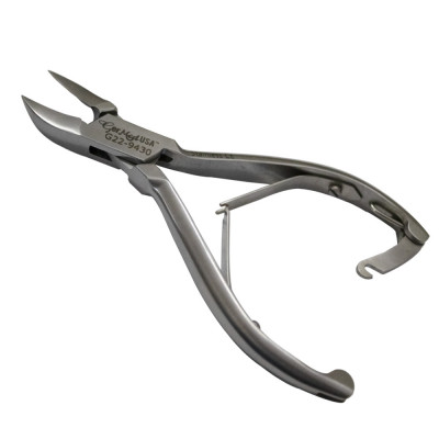Nail Nipper 5 1/2 inch Angled Concave Jaws Double Spring