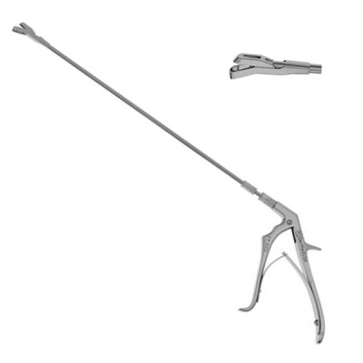 Turrell Biopsy Forceps Angled 4x8mm Bite Ring Handle 16 inch