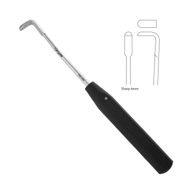 Periosteal Elevator 7 inch 6mm 90 Degree Plastic Handle