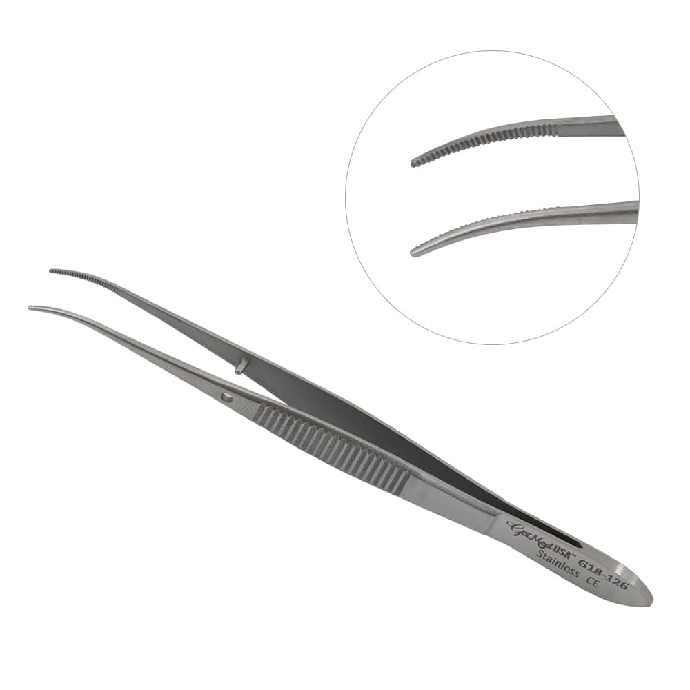 Eye Dressing Serrated Forceps Heavy Pattern | GerMedUSA Inc. Eye Dressing Serrated Forceps Heavy Pattern | GerMedUSA Inc.