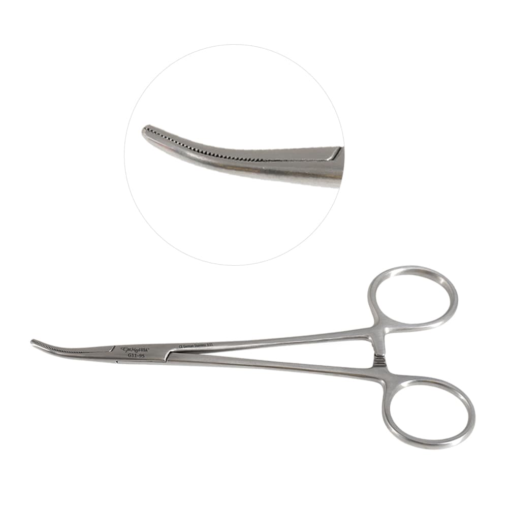 Dandy Forceps 5 1/2" Curved Sideways
