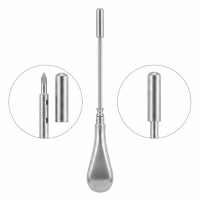 Birch Trocar 7" With Perforated Cannula
