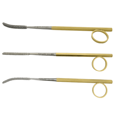 Gallaher Antrum Bone Rasp 7" Gold Ring Handle