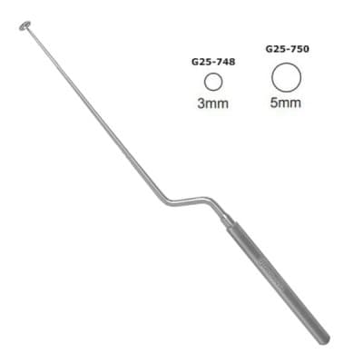 Hardy Bayonet Curette 9 1/2" Down Angled 4 3/4"