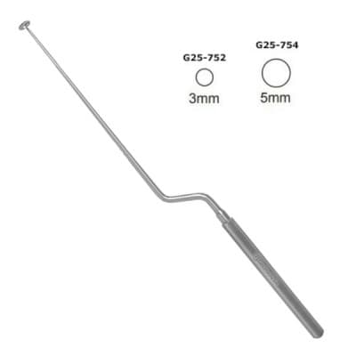Hardy Bayonet Curette 9 1/2" 4 3/4" Up Angled