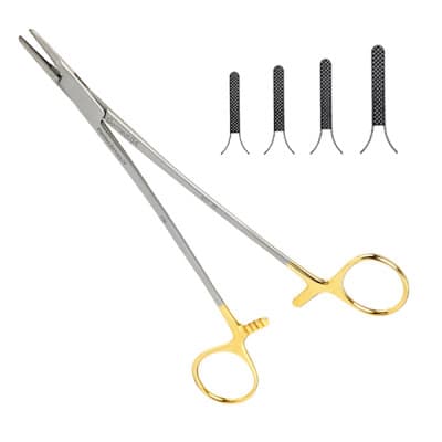 Ryder Intracardiac Needle Holders Serrated Extra Delicate Tungsten Carbide