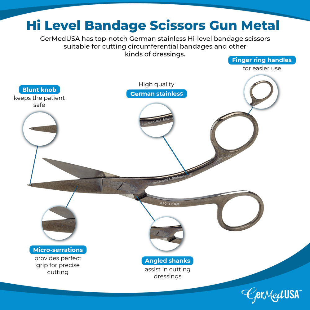 Hi Level Bandage Scissors 5 1/2" Rainbow Color Coated (Knowles)