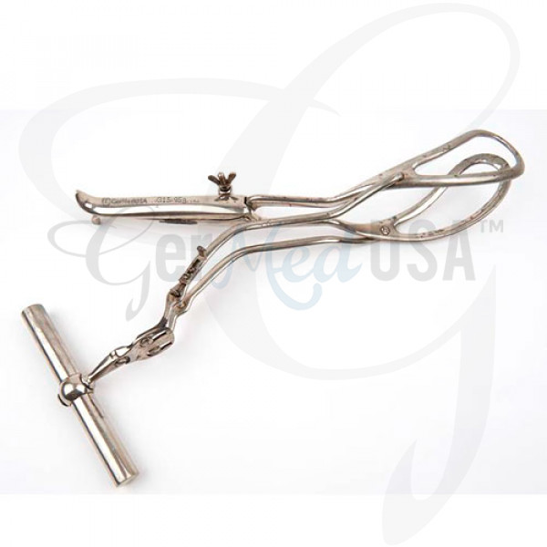 Dewey Obstetrical Forceps With Axis Traction Size 14"