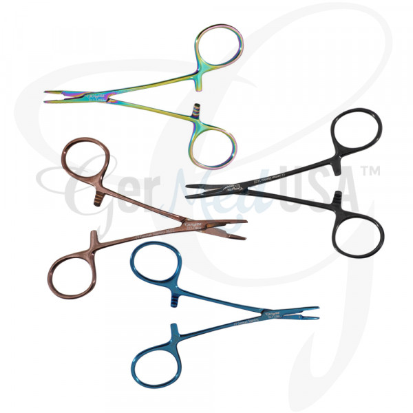 Olsen Hegar Needle Holder Scissors Combination TC 4 3/4" Color Coated