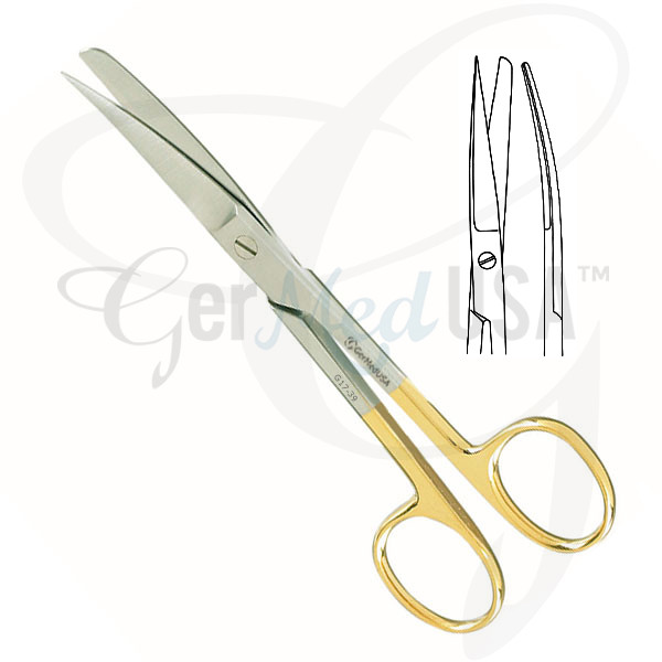 Operating Scissors Sharp Blunt Curved TC | GerMedUSA Inc