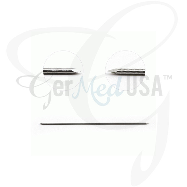 Partially Threaded Steinmann Pin Double Trocar | GerMedUSA Inc