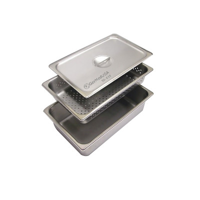 Sterilizing Trays  Solid Tray and Cover Size 13.5 x 10 x 6.8  cm