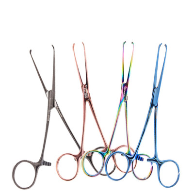 Baby Allis Tissue Forceps 5 1/2 inch Delicate Color Coated