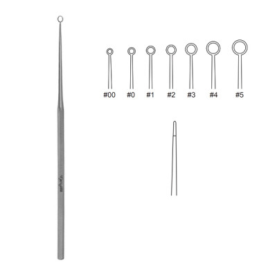 Buck Ear Curette Straight Blunt