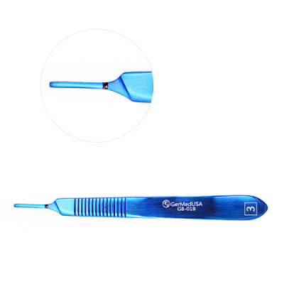 Knife Handle # 3 Blue Coated