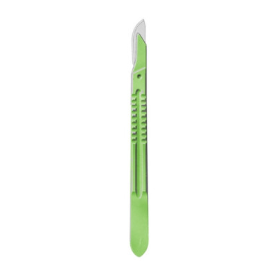 Disposable Scalpels Stainless Steel Blade Plastic Handle Size 20