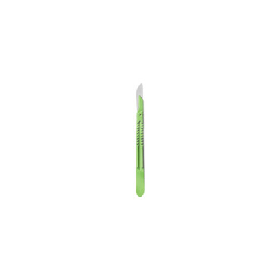 Disposable Scalpels Stainless Steel Blade Plastic Handle Size 21