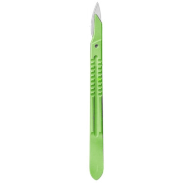Disposable Scalpels Stainless Steel Blade Plastic Handle Size 23