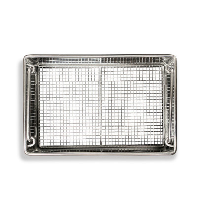Stainless Steel Sterilization Tray 12x8x2 Inch – Dental & Surgical Instrument Organizer