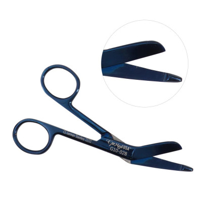 Lister Bandage Scissors 4 1/2 inch Blue Coated