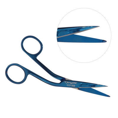 Hi Level Bandage Scissors 5 1/2 inch Blue Coated (Knowles)
