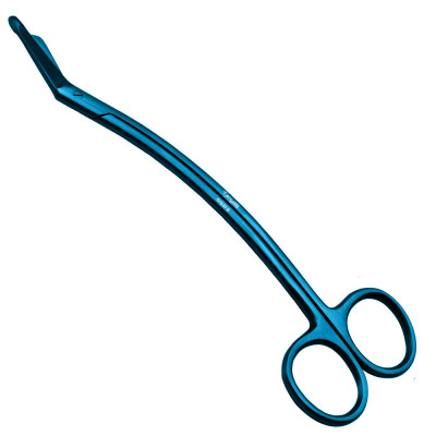 thumbnail image 2 of 7.25" Stainless Steel Lister Bandage Scissors – Bent Handle, Veterinary & First Aid 2 of 4