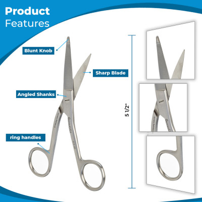 Hi Level Bandage Scissors 4 1/2" (Knowles)