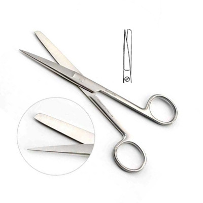 Operating Scissors Sharp Blunt Straight 6 inch