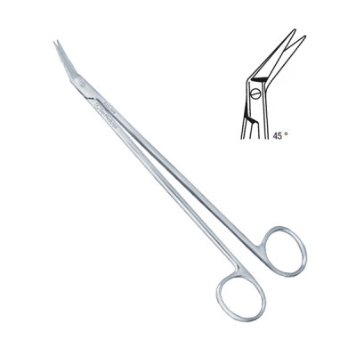 Potts Smith Scissors Delicate Angled On Side 45° 7 inch