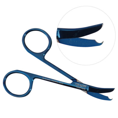 Northbent / Shortbent Stitch Scissors 3 1/2 inch Blue Coated