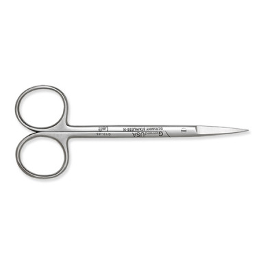 Iris Scissors 4 1/2 inch Straight, Sharp Points, Left Handed