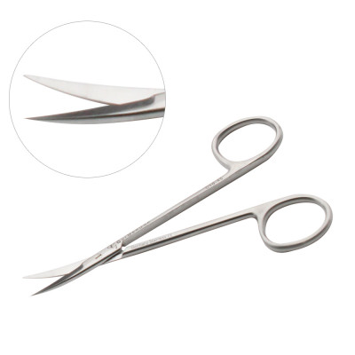 Iris Scissors Curved 4 1/2 inch - Sharp Tips