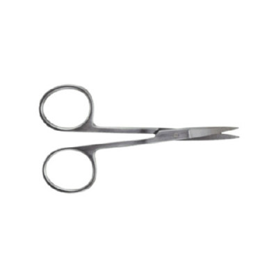 Iris Scissors 4 1/2 inch, Curved, Sharp Points, Left Hand