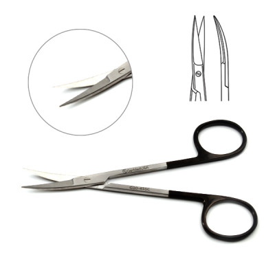 Iris Scissors 4 1/2" Curved SuperCut