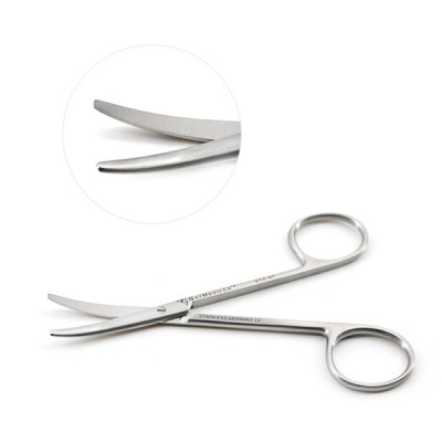 Strabismus Scissors Curved 4 1/2 inch