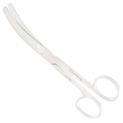 Busch Umbilical Scissors Curved on Side 6 1/2 inch