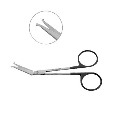 Iris Scissors Supercut Angular with Two Probe Tips 4 1/4 inch