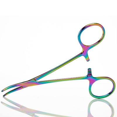 Mosquito Hemostatic Forceps, 5 inch, Curved, Left Hand