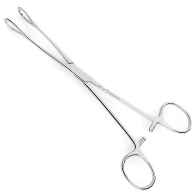 Foerster Sponge Forceps Curved 9 1/2 inch Serrated Jaws