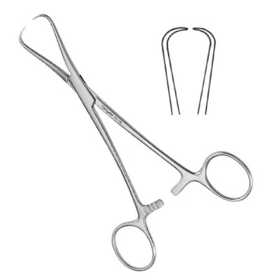Adair Tissue Holding Tenaculum Forceps 6 1/2 inch