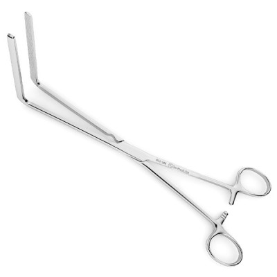 Fehland Intestinal Clamp 9 3/4 inch Right Angle with 3 1/4 inch Long Jaws